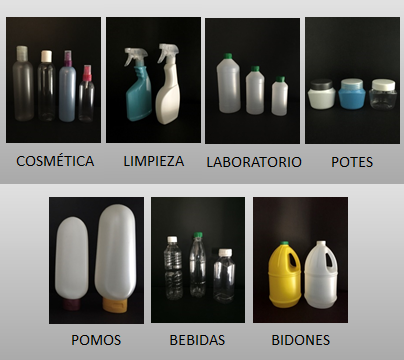 Productos Plasticos PEAD PEBD PET PVC.